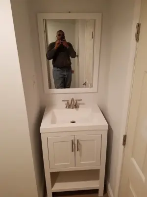 Complete Bathroom Renovation in Bridgewater, CT — Plumbing Services project by Joshua's Plumbing & Drain Cleaning