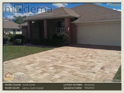 Jacksonville Area Paver Driveways — Landscape Construction project by Moderna Pavers Jacksonville Florida