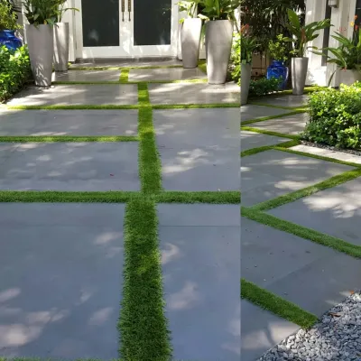 Monster Grass Artificial Turf & Ivy - Drought-Resistant Lawn Installation in Miami, FL