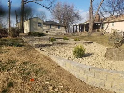 Terrace Wall Rock Garden — Landscape Construction project by Monumental Lawn & Outdoor LLC