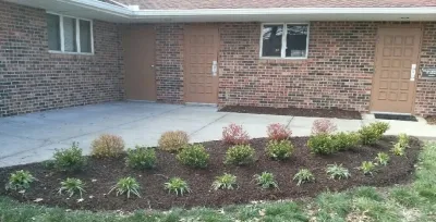 Overland Park, KS - Office Building - Before & After — Landscape Construction project by Monumental Lawn & Outdoor LLC