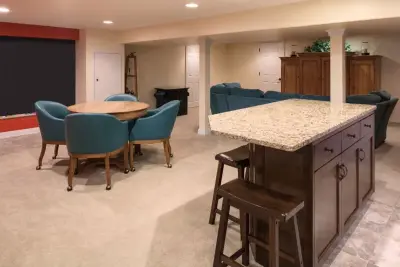 Basement Home Theater Renovation — Interior Design & Decorating project by Interior Design Concepts