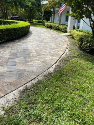 Paver Driveway — Landscape Construction project by My Luxury Outdoors