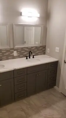 Jones Restroom — Interior Design & Decorating project by Karen Boyer Designs