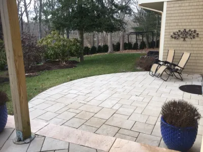hardscape design and installation — Landscape Construction project by Natur Landscape Creations