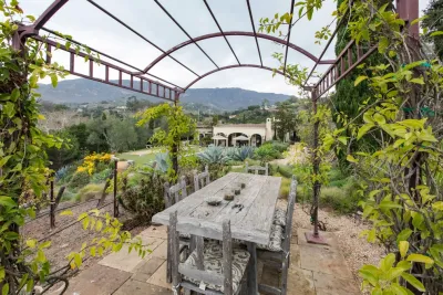Toro Canyon Tuscan Style Pool and Landscape | Santa Barbara CA — Landscape Construction project by Natural Concepts Landscaping Contractors