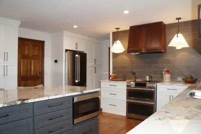 Home Renovation: Kitchen, Bathroom, and Living Room — Interior Design & Decorating project by Amethyst Interiors LLC