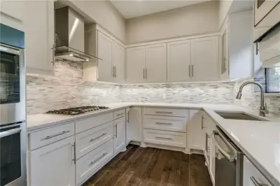 White Kitchen Cabinet Revamp — Interior Design & Decorating project by Design By Kimberly Vaughan
