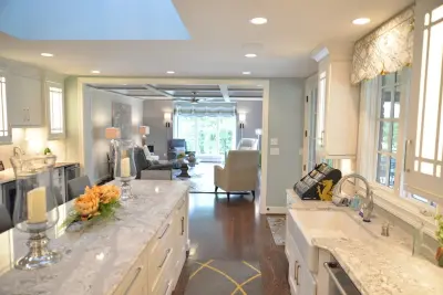 A 2016 White Transitional Kitchen — Interior Design & Decorating project by Lisa Lynn Designs Home Store & Design Studio