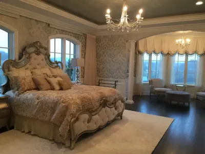 Kollar primary bedroom — Interior Design & Decorating project by Sylvie Del Duca Interior Designs Services