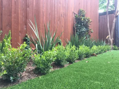 Clean Synthetic Turf — Landscape Construction project by Natural Wonders Landscaping