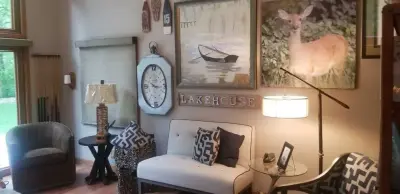 Lakeside Game Lounge — Interior Design & Decorating project by Susan Knox For Ethan Allen Peoria, IL