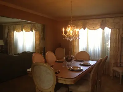 Lounge and Dining Space by Beautiful Designs By Stephanie