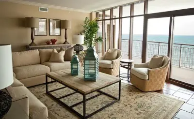 Premium Oceanfront Condominium - North Myrtle Beach, SC — Interior Design & Decorating project by Stephanie James Interiors