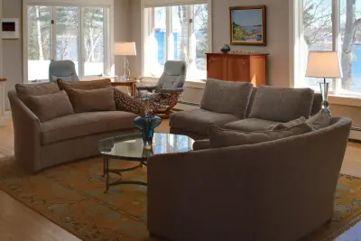 Transitional Lounge Area — Interior Design & Decorating project by JML Casual Home Design