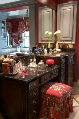 Williamsburg-style house master bathroom expansion — Interior Design & Decorating project by Salt Creek Interior Design LLC