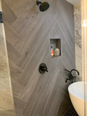Primary Bathroom Renovation — Interior Design & Decorating project by West Houston Design Group