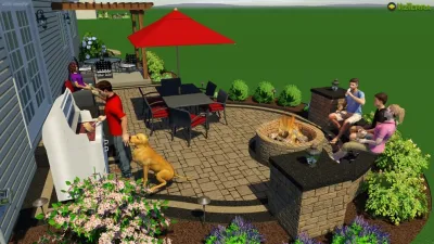 Landscape Design — Landscape Construction project by New Castle Lawn & Landscape