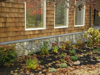 Stone Veneer — Landscape Construction project by New England Landscapes, Inc.