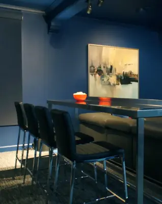 Media Space — Interior Design & Decorating project by Katherine Spicer Interior Design, LLC
