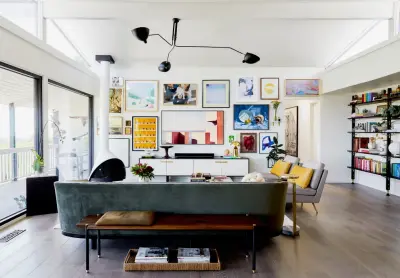 Diverse Mid-Century Hilltop Los Angeles — Interior Design & Decorating project by Studio Palomino