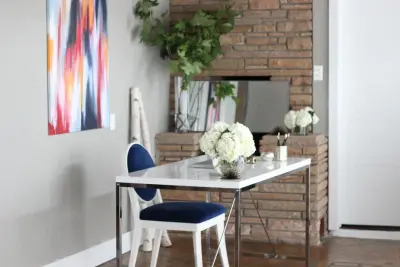 Mid-Century Modern Workspace — Interior Design & Decorating project by Crystal Spriggs Brockwell Designs