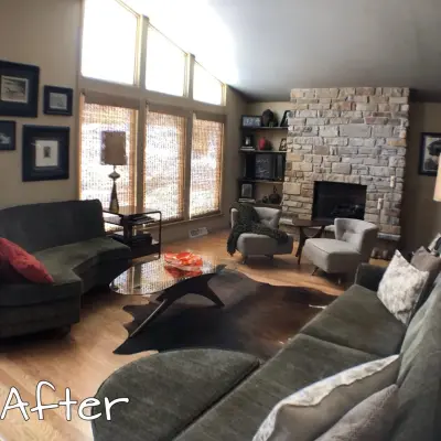 Midcentury Modern Living Room Transformation — Interior Design & Decorating project by Eclectic Edge Interiors