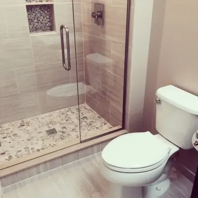 Contemporary Bathroom Renovation — Interior Design & Decorating project by Tanya Rynicke Interiors, LLC
