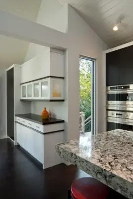 Contemporary Contrast Kitchen — Interior Design & Decorating project by Shannon Allen Design