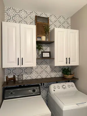 Contemporary Farmhouse Laundry Space — Interior Design & Decorating project by Bonae Interiors