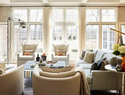 Contemporary Industrial Living Space — Interior Design & Decorating project by A. Klein Interior Design LLC