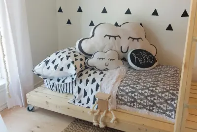 Scandinavian Minimalist Children's Room — Interior Design & Decorating project by Urbanology Designs