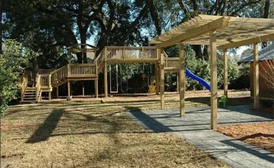 Hardscapes — Landscape Construction project by NOLAscapes Landscape & Design LLC in New Orleans