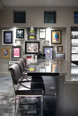 Contemporary Rock Star Getaway of Distinction — Interior Design & Decorating project by John McClain Design