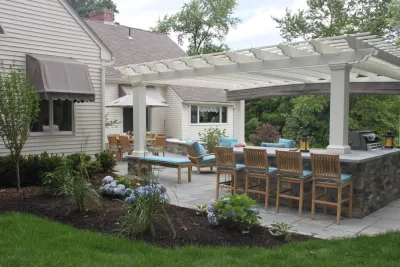 Northern Lights Landscape - Outdoor Lighting Installation in Milford, NH