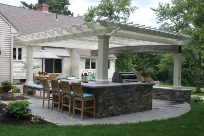 Northern Lights Landscape - Outdoor Lighting Installation in Milford, NH