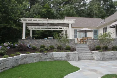Northern Lights Landscape - Outdoor Lighting Installation in Milford, NH