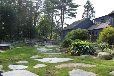 Northern Lights Landscape - Outdoor Lighting Installation in Milford, NH
