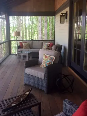 Lakeside Summit Premium AirBnB Cabin Rental — Interior Design & Decorating project by Bob Lancaster Designs