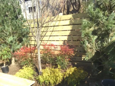 NYC Brooklyn Townhouse Landscape Renovation by NY Plantings Irrigation And Landscape Lighting