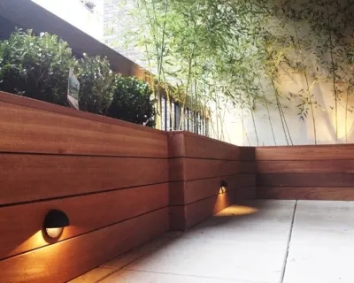 NYC Terrace Garden Design by New York Plantings Garden Designers — Landscape Construction project by NY Plantings Irrigation And Landscape Lighting