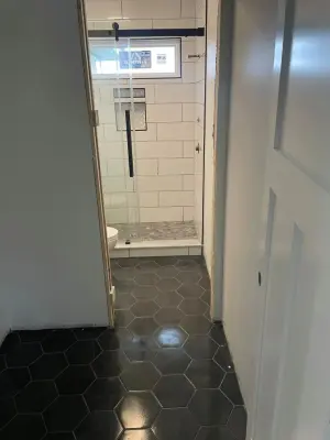 Tile Setup — Home Renovation & Remodeling Services project by Backwoods Home Improvements