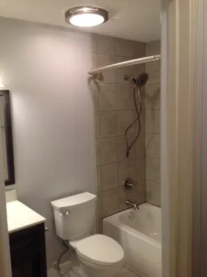 Compact Bathroom Renovation 1 — Home Renovation & Remodeling Services project by BER-SHEL Inc., STORM-PRUF