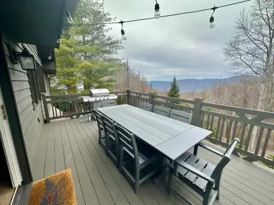 Mountain Town Stone Patio and Deck — Home Renovation & Remodeling Services project by Patrick Michael Custom Builders