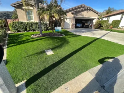 Artificial Turf - Front, Side & Backyards — Landscape Construction project by Oasis Turf & Hardscape in Riverside