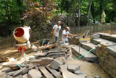 Masonry Projects — Landscape Construction project by Ogden's Design And Plantings, Inc.
