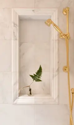 Classic Marble Bath — Home Renovation & Remodeling Services project by Gaspar's Construction