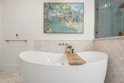 Serene Main Bathroom — Home Renovation & Remodeling Services project by Owners Choice Construction