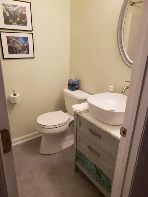 Master Bath and Powder Room Renovation Project — Home Renovation & Remodeling Services project by Conservation Renovations Inc.