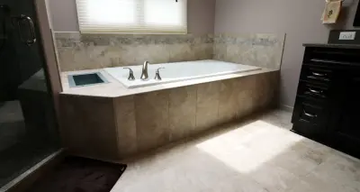 Aurora, IL Transitional Master Bath — Home Renovation & Remodeling Services project by Adam Hartig